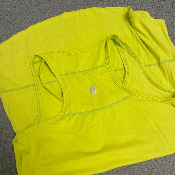 LIME GREEN GUC Dona Jo Day Glow Tank sz 1/S - Picture 3 of 4